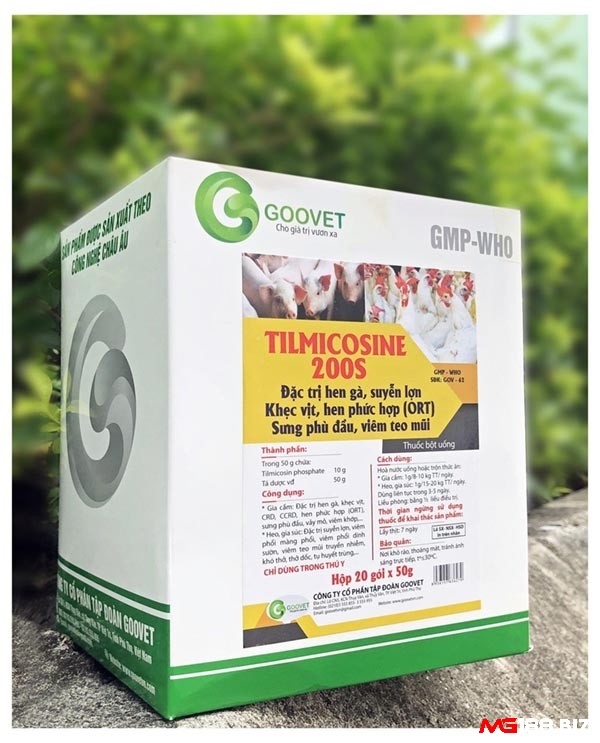 Tilmicosin 200S chữa khò khè ở gia cầm