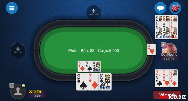 Phỏm là một game bài online phổ biến từ trước đến nay tại Mg188