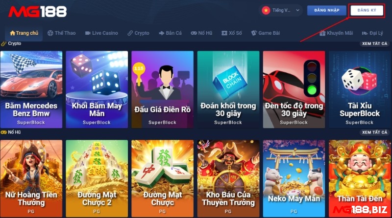 Vào kèo tài xỉu 2 ¼ uy tín ngay trên cổng mg188