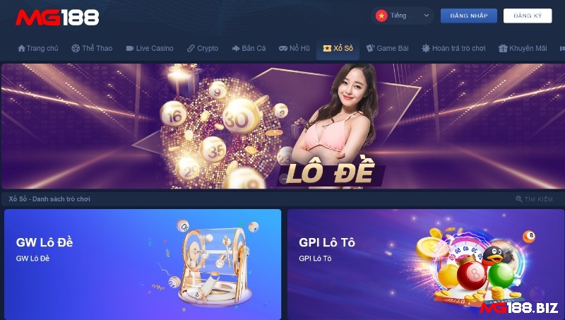 Chơi lô tại Mg188.biz hợp pháp, an toàn