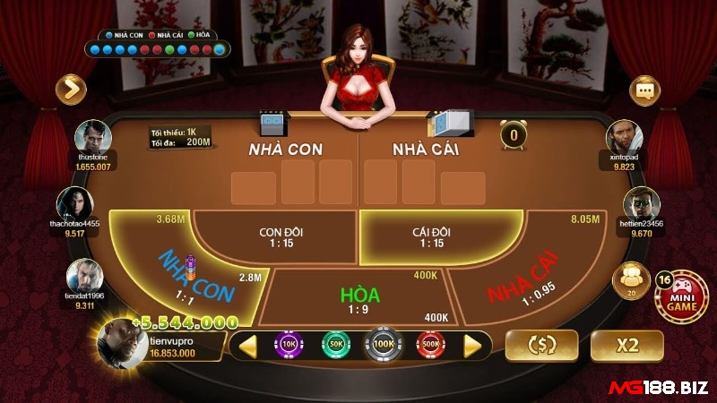 Cách bắt hoà trong Baccarat với tỉ lệ thưởng lớn 1:8 hoặc 1:9
