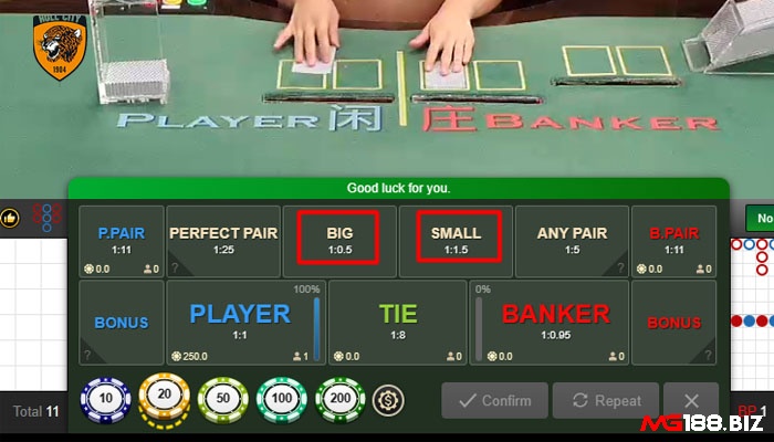 Cách chia bài trong Baccarat