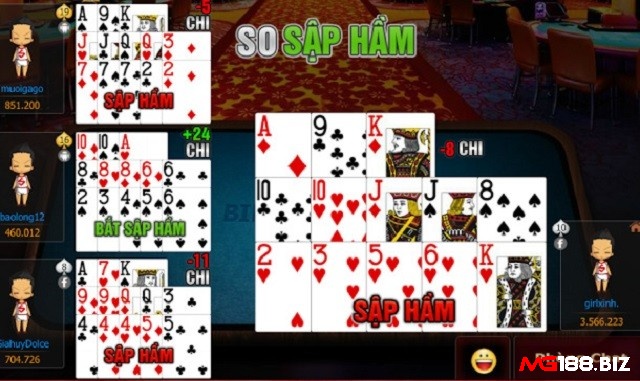 Nếu thua cả 3 chi thì được gọi là sập hầm