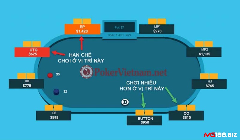 Sơ đồ vị trí giúp các bạn tham khảo để hiểu rõ hơn các vị trí nên chơi và hạn chế