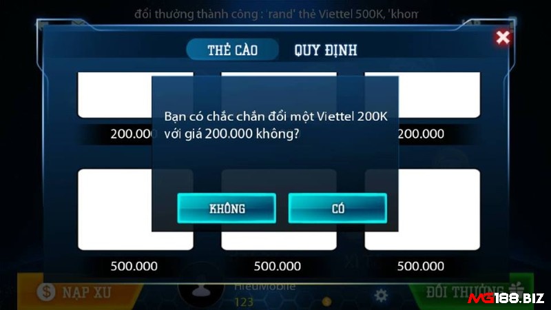 Hướng dẫn bắn cá rút thưởng bằng thẻ cào điện thoại