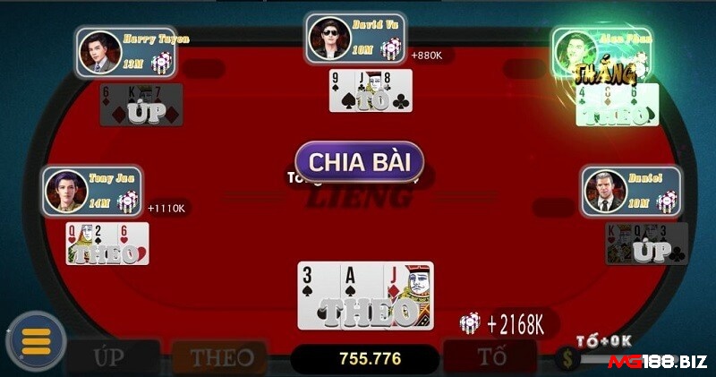 Khi đến lượt của mình trong trò chơi Liêng 3 cây thì cần suy nghĩ cẩn thận