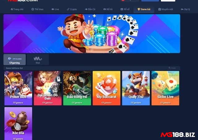 Nhà cái Mg188 là địa chỉ chơi game uy tín