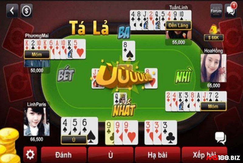 Ù: Khi anh em có tất cả 9 cây bài tạo thành các phỏm