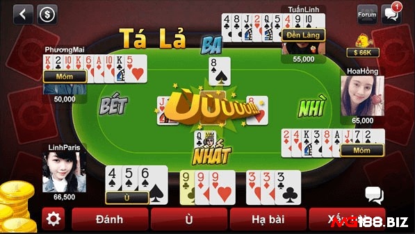 Người chơi rất thích được “ù” trong game phỏm