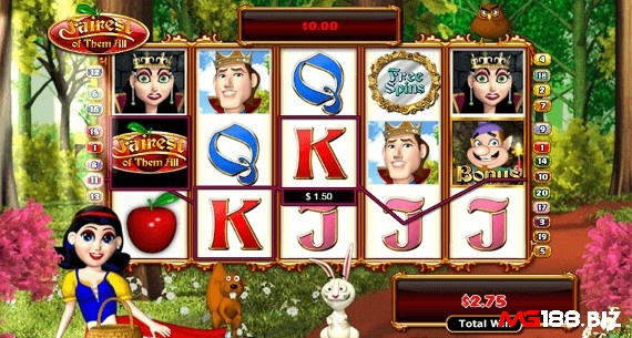 Biểu tượng Wild là một trong những biểu tượng quan trọng nhất trong game Fairest of Them All Jackpot