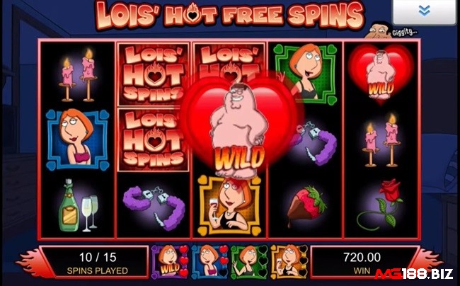 Lois’ Hot Free Spins thưởng tối đa 30 vòng quay miễn phí và biểu tượng hoang dã Peter