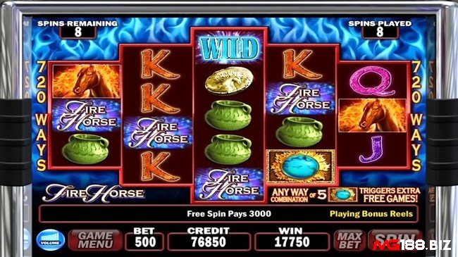 Slot có tổng cộng 50 xu cược với giá trị các đồng xu dao động từ 1 đến 10