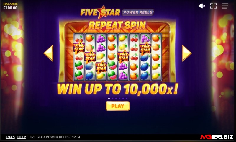 Bất kỳ vòng quay nào cũng kích hoạt được Repeat Spin