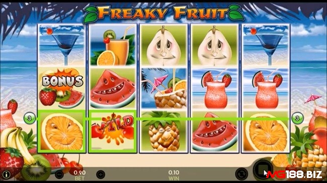 Điều chỉnh số tiền cược trên mỗi dòng thắng từ 0,45 đến 200 tại mục Bet Line