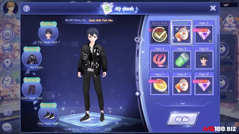Trong game Au iDol SohaGame nhân vật là tâm điểm