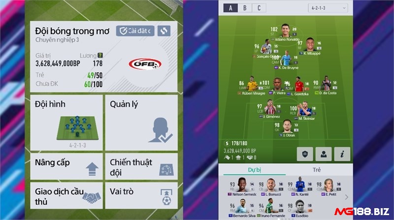 Game FIFA Online 4M by EA SPORTS™ có lối chơi xây dựng và quản lý đội bóng đá hấp dẫn