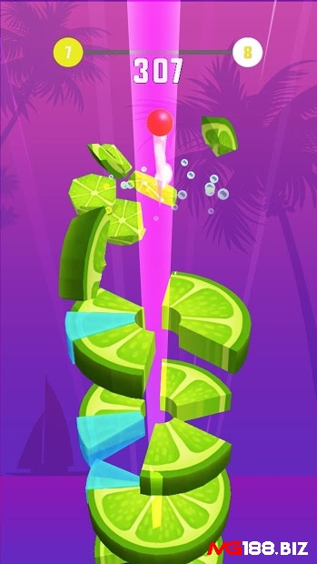 Game Helix Crush sở hữu một loạt các quả bóng đa dạng và màu sắc