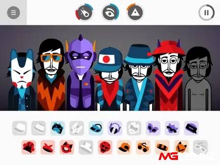 Trong game Incredibox bạn sẽ có nhiệm vụ sáng tạo các bản nhạc theo phong cách của mình