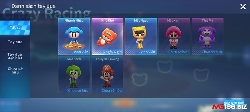 Các nhân vật trong game đa dạng và ngộ nghĩnh đáng yêu
