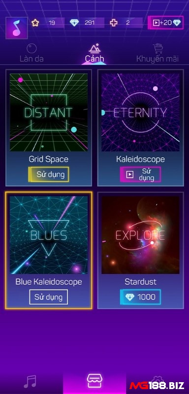 Game Smash Colors 3D có nhiều phông nền đẹp mắt và cuốn hút