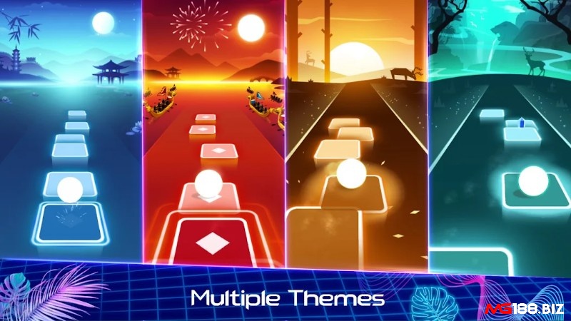 Game Tiles Hop - EDM Rush có lối chơi âm nhạc nhịp điệu vui nhộn