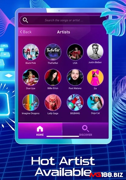 Game Tiles Hop - EDM Rush có đồ họa theo phong cách 3D đẹp mắt