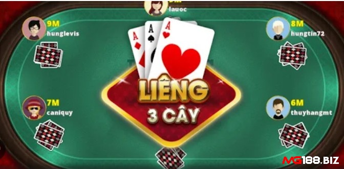 Ảnh đánh liêng bắt đầu ván bài liêng 3 cây