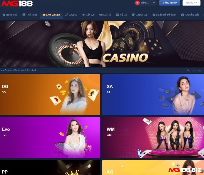 Những trò chơi hấp dẫn tại Choi game truc tuyen MG188