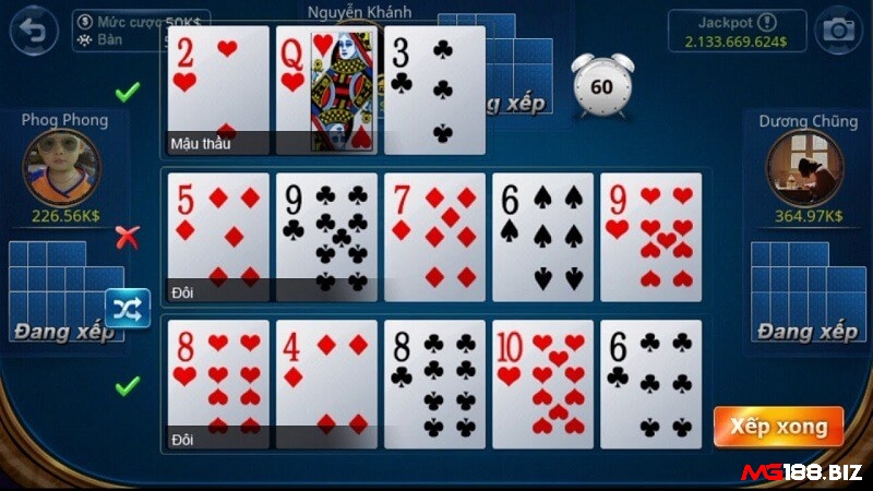 Quy định thắng trắng trong game bài mậu binh rất dễ hiểu