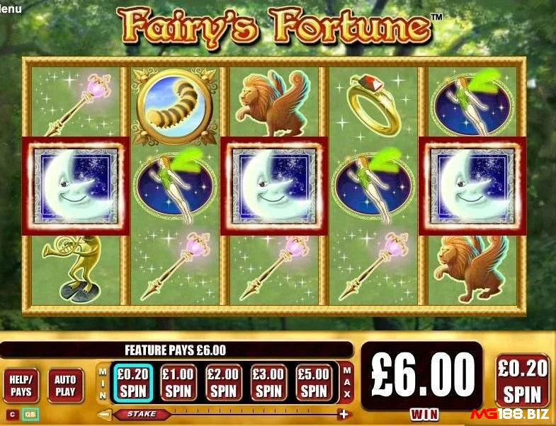 Biểu tượng Wild trong game là hình ảnh của một nàng tiên xinh đẹp