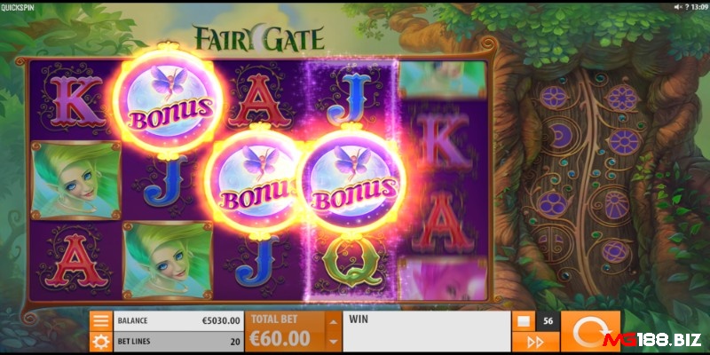 Quick spin đã kết hợp nhiều tính năng thưởng khác nhau vào game slot này
