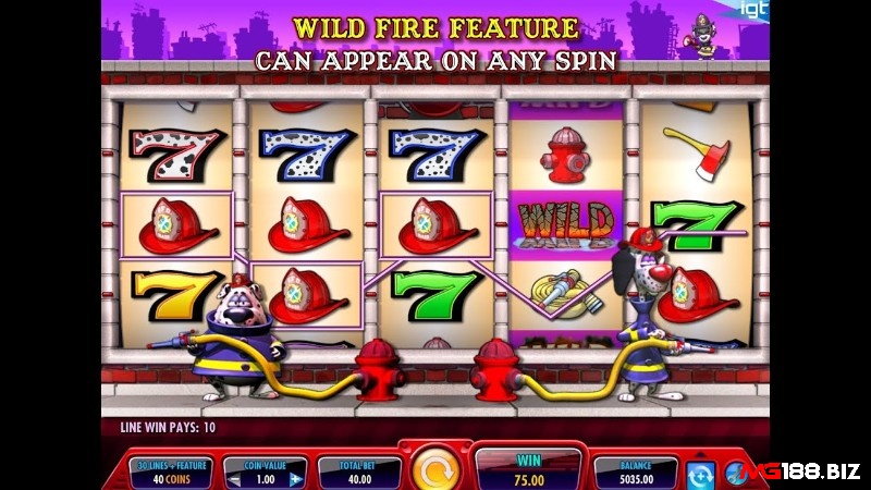 Slot chủ đề cứu hỏa này có tỷ lệ RTP trung bình