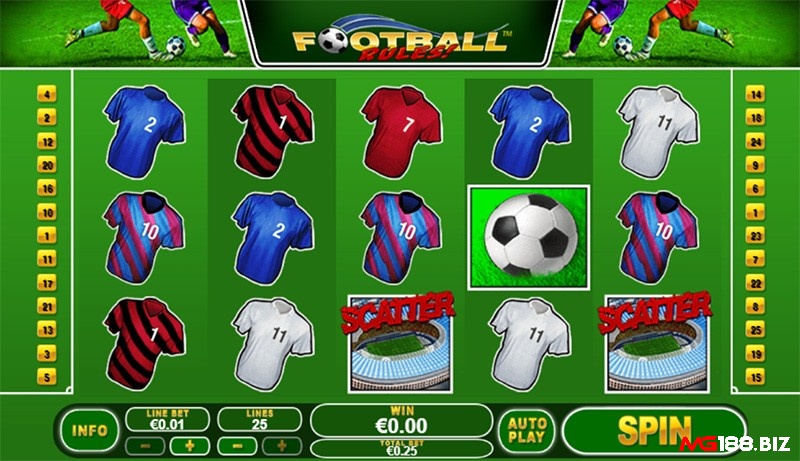 Biểu tượng scatter trong game là hình ảnh một sân vận động