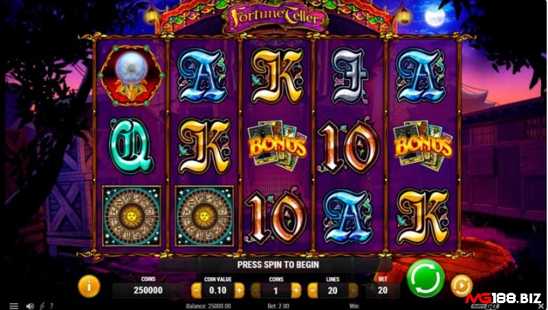 Fortune Teller slot có chủ đề về phép thuật