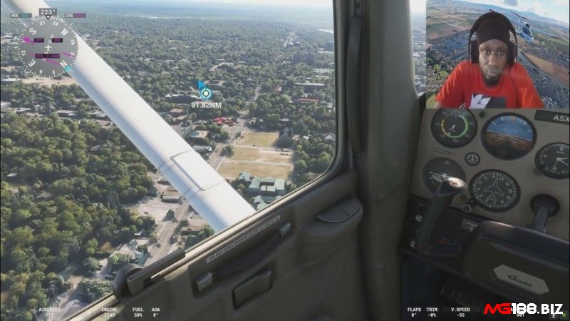 Đồ họa tuyệt đẹp mãn nhãn người xem trên Game Flight Simulator
