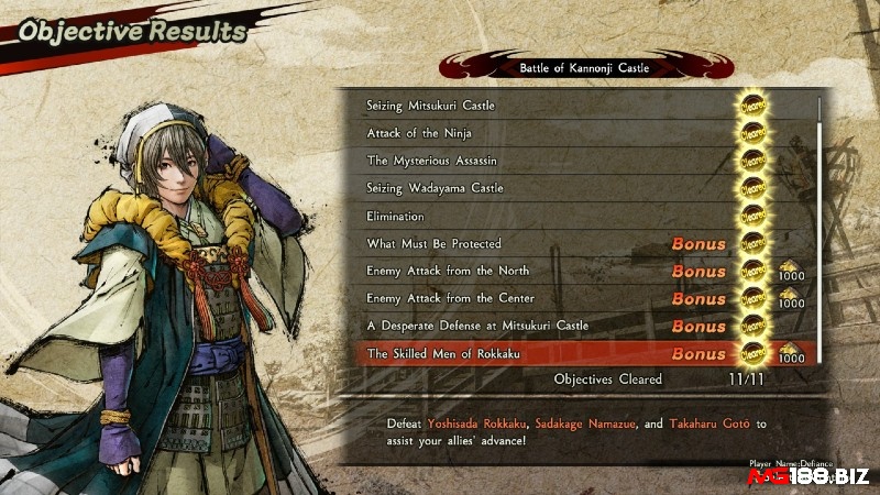 Nhiệm vụ của người chơi là hoàn thành các trận chiến trong game Samurai Warriors 5