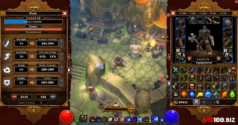 Hệ thống trang bị trong game Torchlight II khá đa dạng