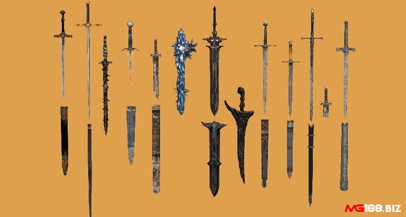 Dàn vũ khí trong game Dark Souls