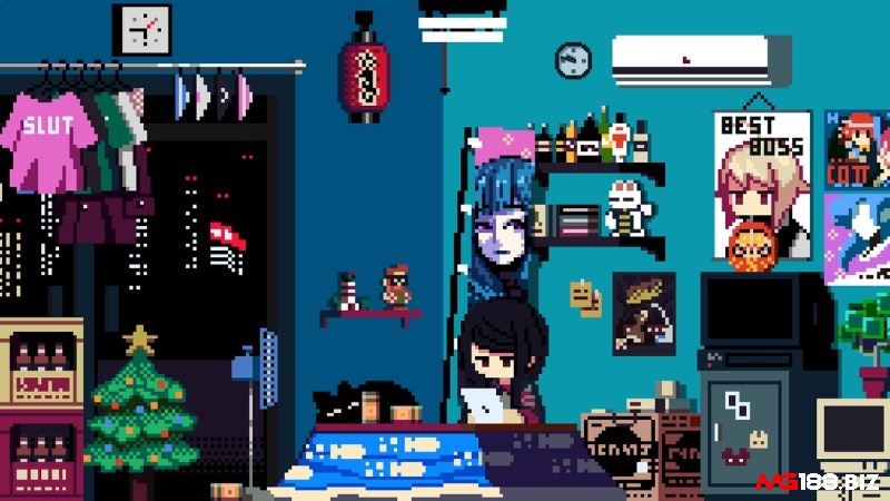 Đồ hoạ game Va-11 Hall-a dạng Pixels khá ấn tượng