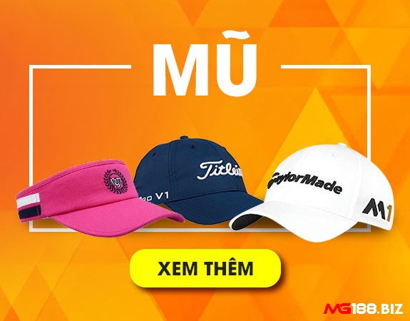 Mũ là phụ kiện cần thiết và không thể thiếu khi chơi golf