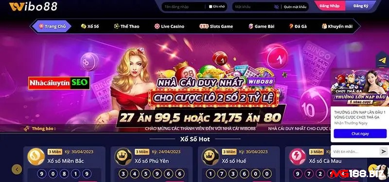 Wibo88 là trang web chuyên cung cấp các trò chơi cá cược hấp dẫn