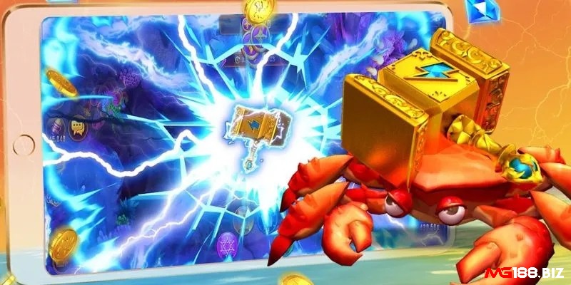 Dùng bom giúp gom nhiều tiền hơn trong bắn cá 3d