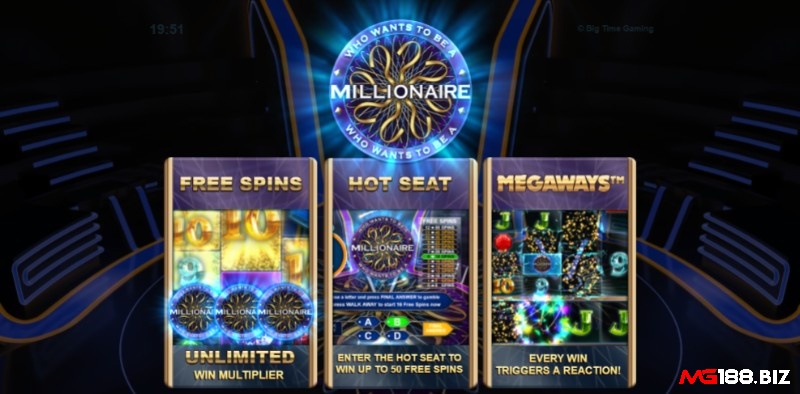 Who Wants to Be a Millionaire là slot tái hiện không khí của chương trình truyền hình cùng tên