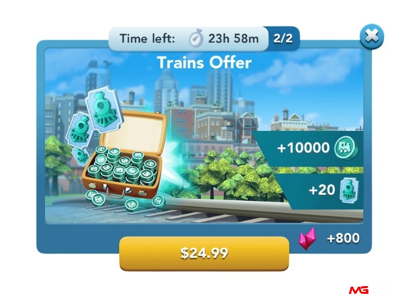 Sử dụng Rail Simoleon để mua sắm, nâng cấp đường sắt