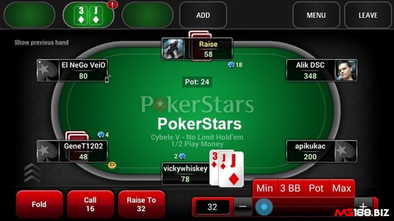 Thuật ngữ có trong bài poker