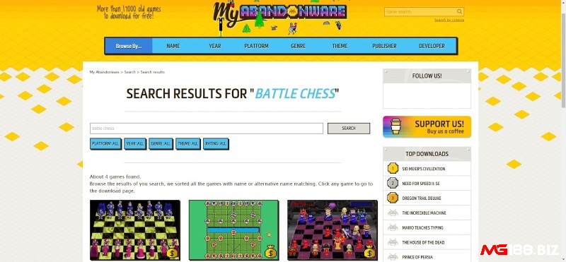 My Abandonware cung cấp hơn 15.000 game retro miễn phí, không cần đăng ký