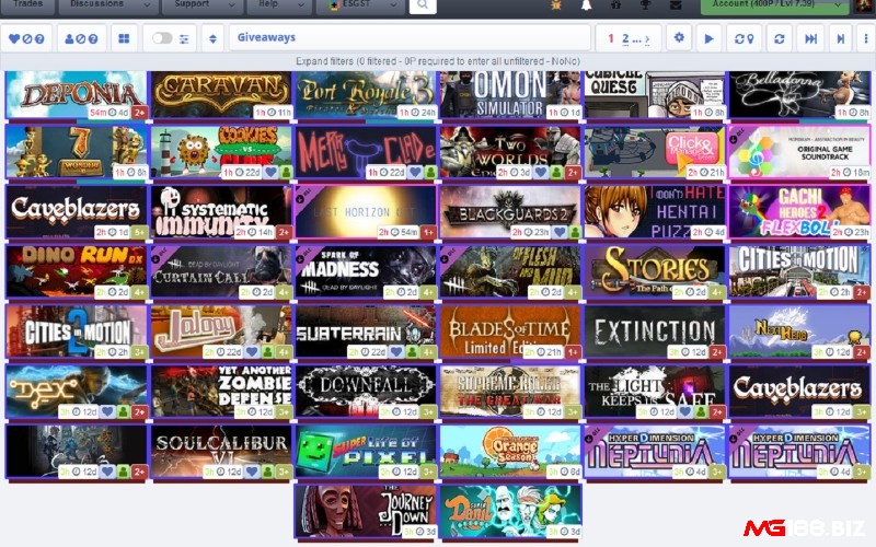 Steamgifts là web tải game PC kết hợp quà tặng, giúp game thủ nhận game miễn phí