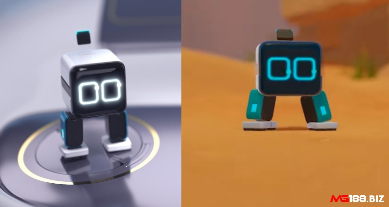 Hai nhân vật chính trong Game Biped là Aku và Sila