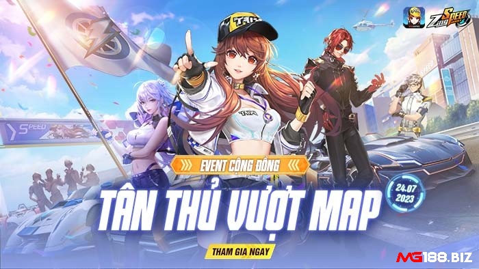 Bản đồ tương ứng với từng loại xe đề xuất, thể hiện rõ mối liên hệ giữa địa hình – xe – hiệu suất đua.