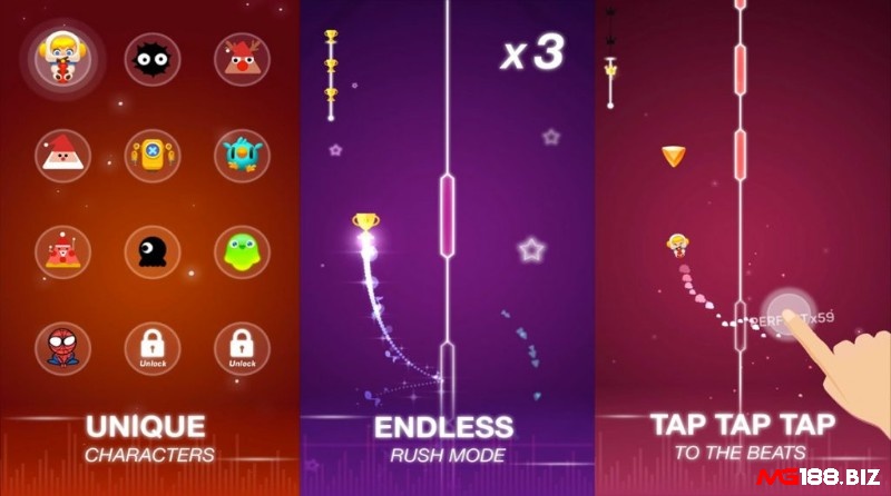 Dot n Beat yêu cầu phản xạ nhanh và chính xác